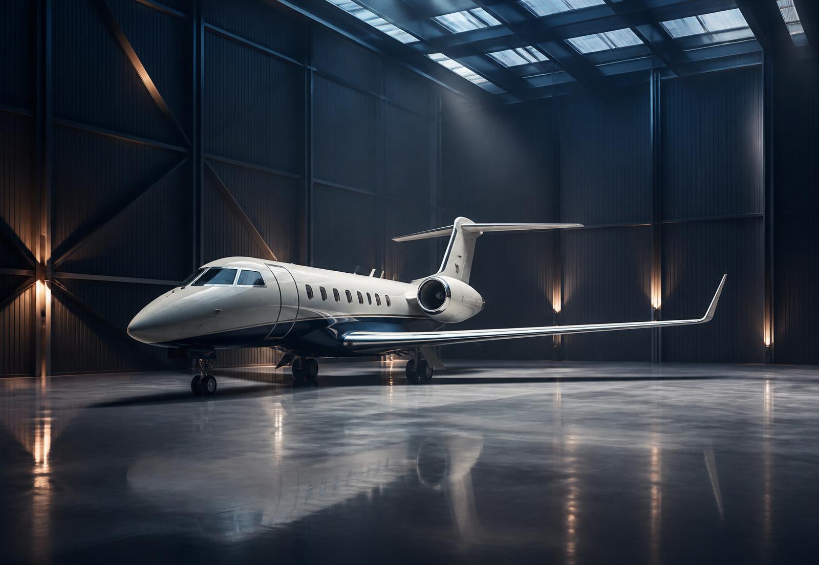 Modern hangar interior